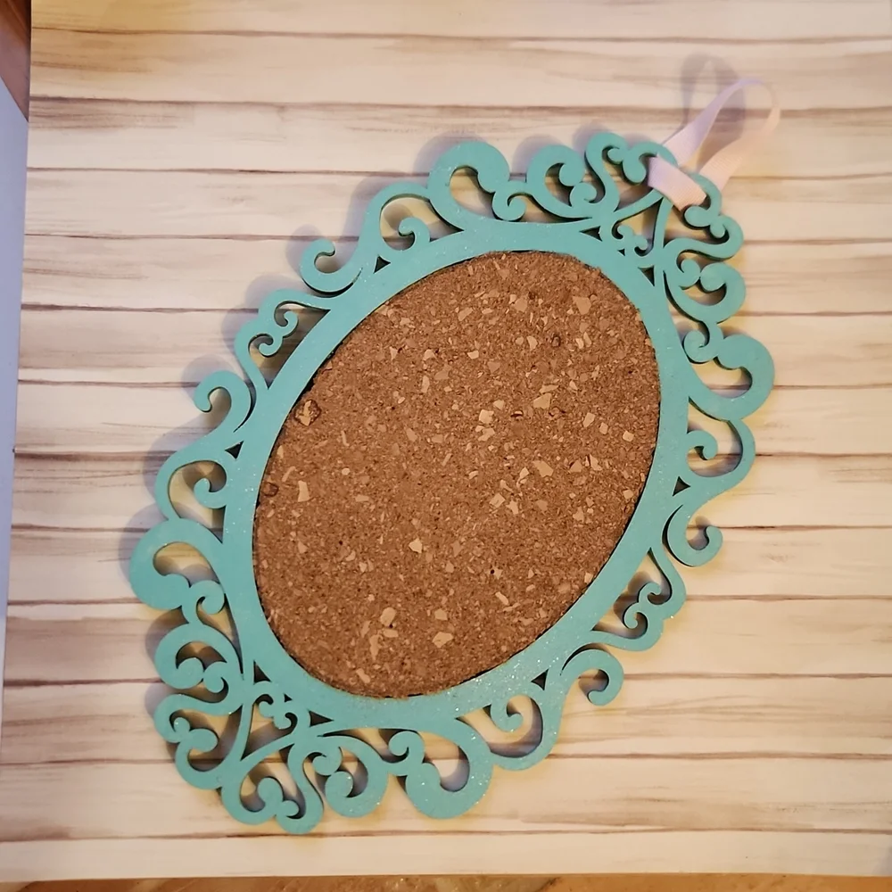 Handmade hanging cork board
